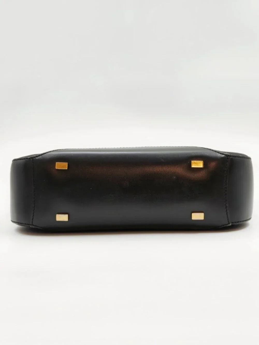 Celine Black Macadam Canvas Leather Shoulder Bag Hobo